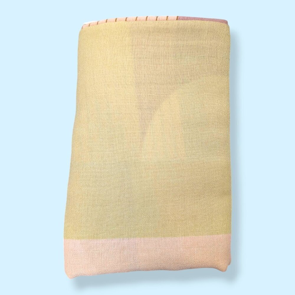 Pink & Yellow XL Rectangular Scarf - Picture 5 of 8